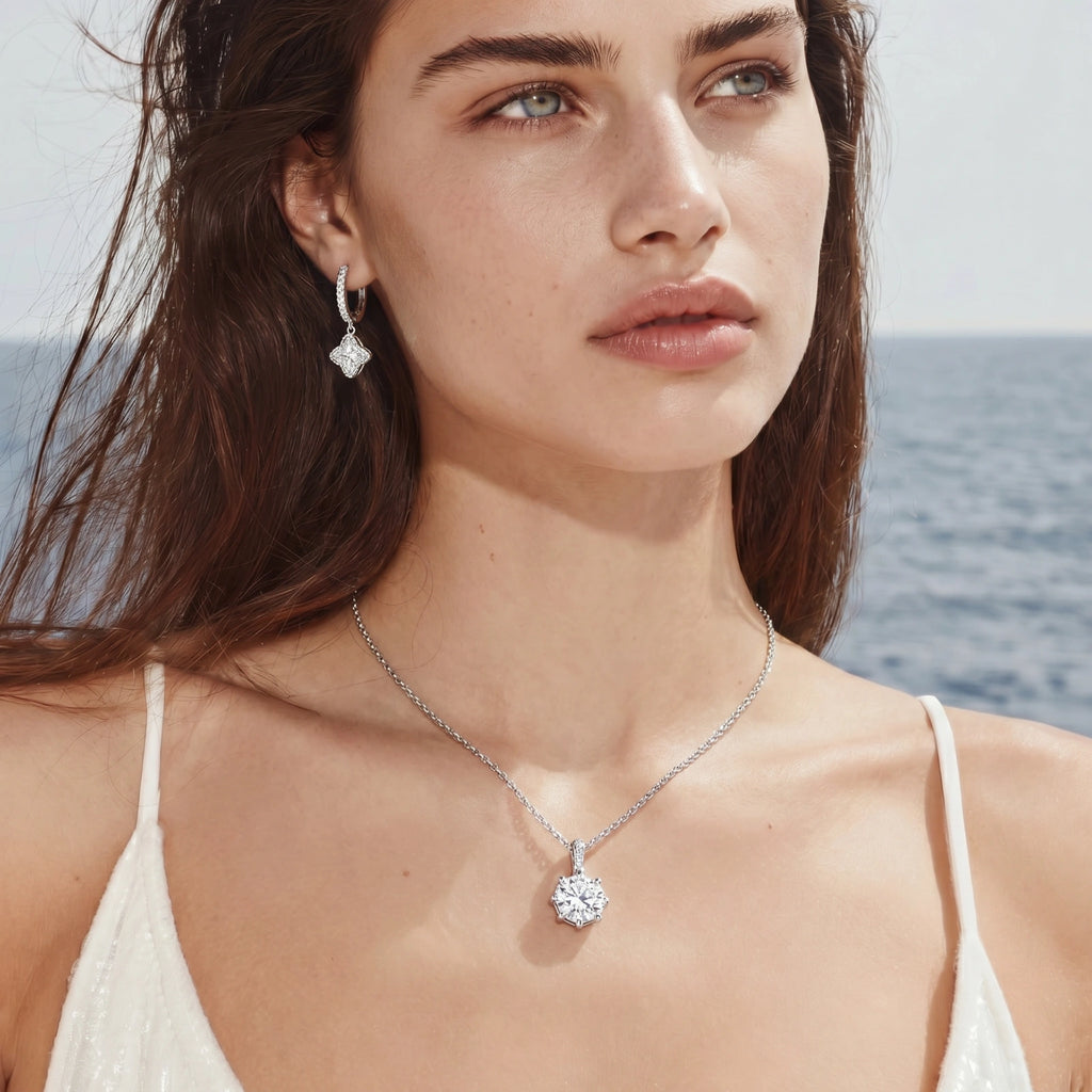 Anastasia Moissanite Dangle Earrings
