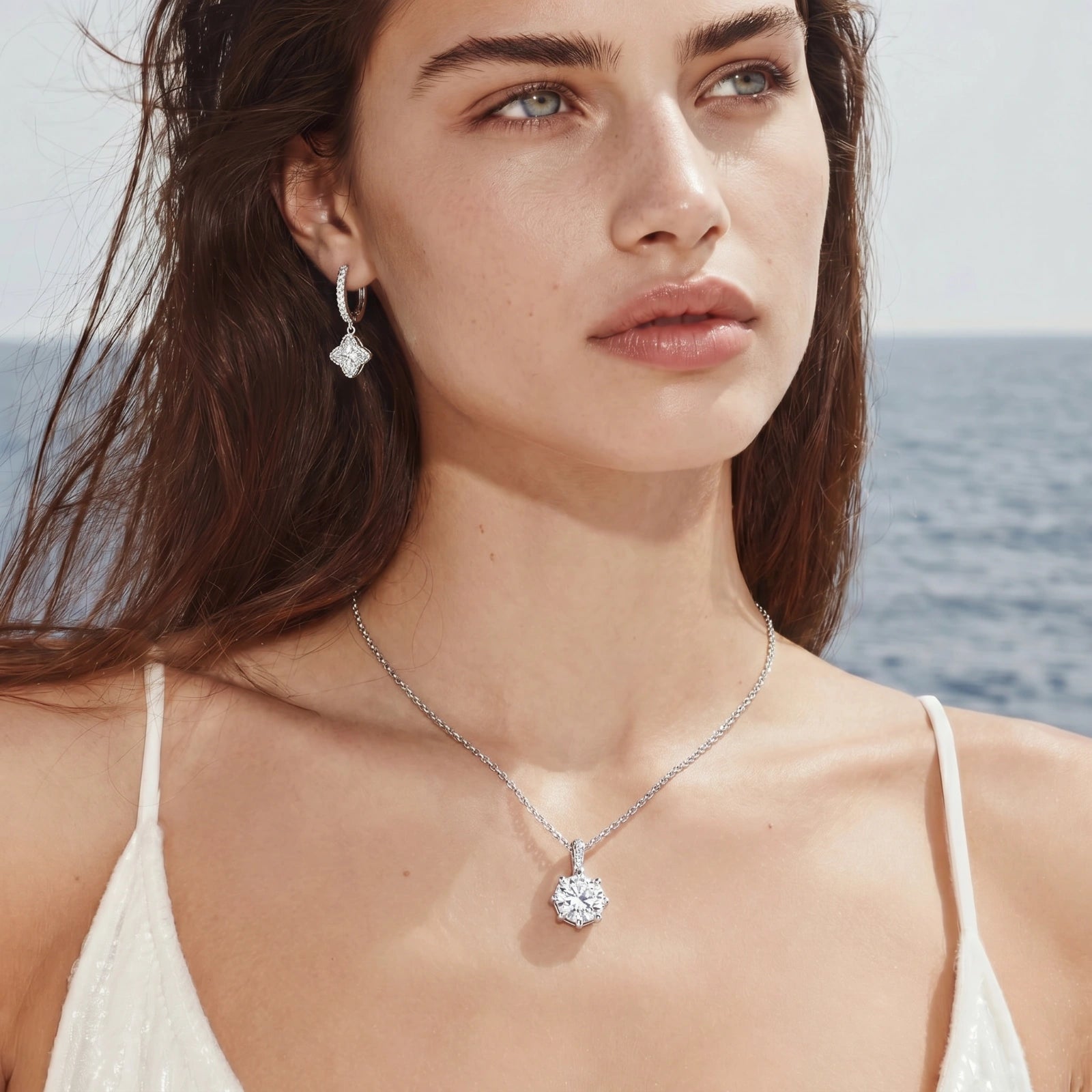 Anastasia Moissanite Dangle Earrings