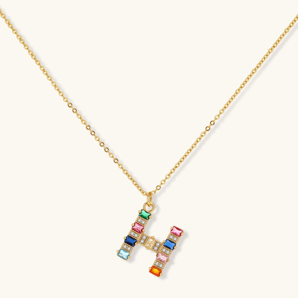 Prism House Initial Necklace Set