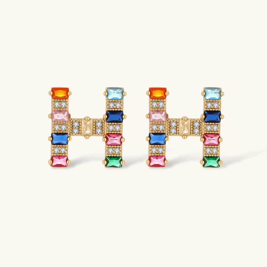 Prism House Initial Necklace Set