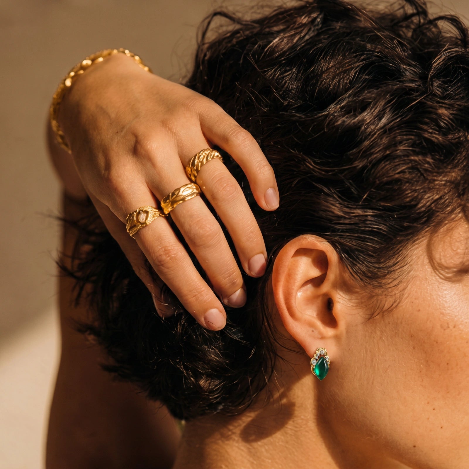 Emerald Mystique Studs