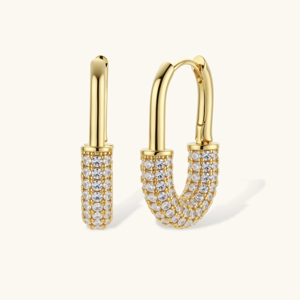 Champagne Standard Huggie Hoops