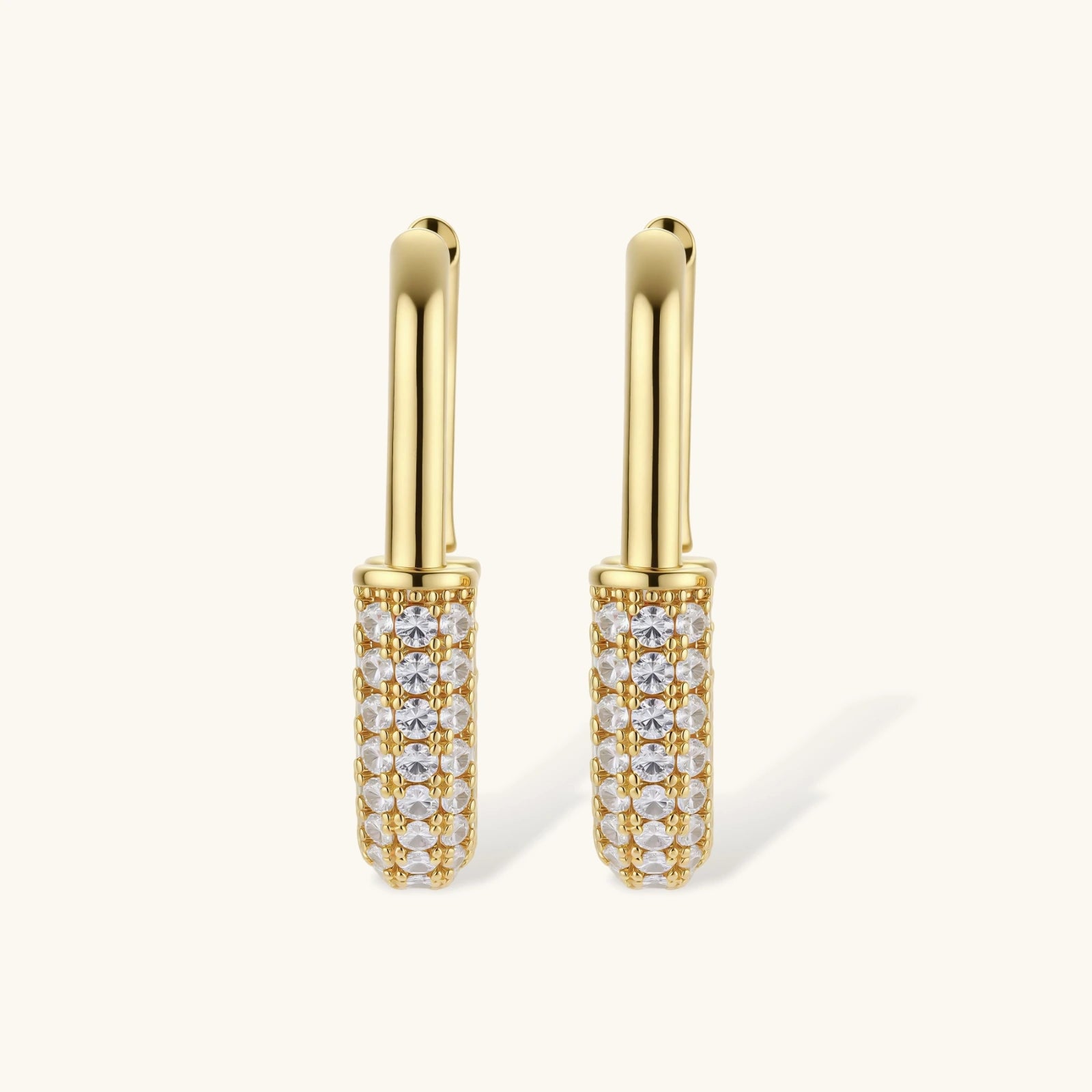 Golden Glow Huggie Hoops