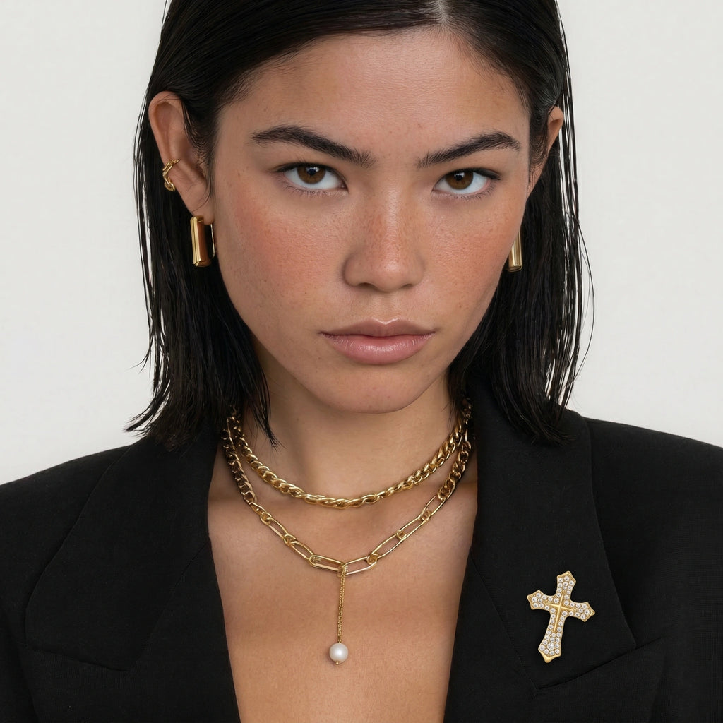 Sins Of The Heart Cross Pin