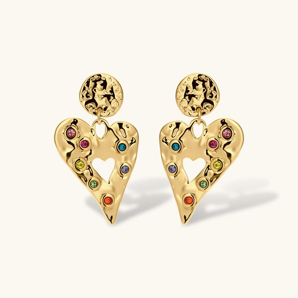Color My Heart Drop Earrings