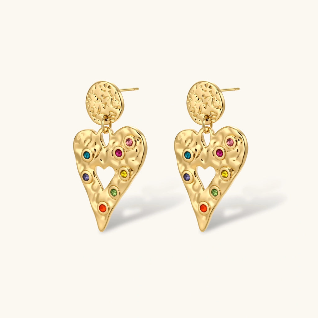 Color My Heart Drop Earrings
