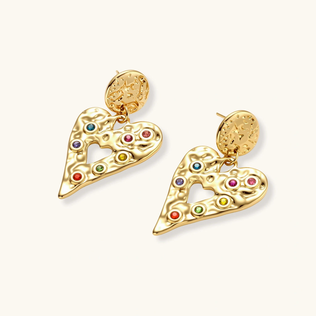 Color My Heart Drop Earrings