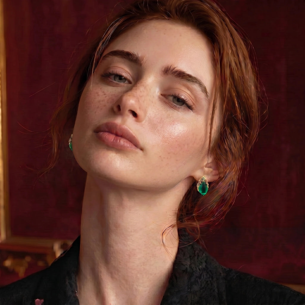 Emerald Mystique Studs