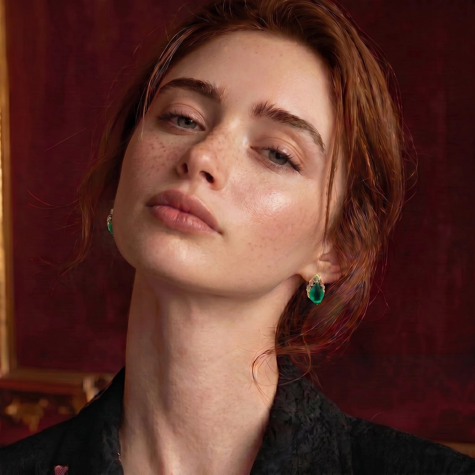 Emerald Mystique Studs