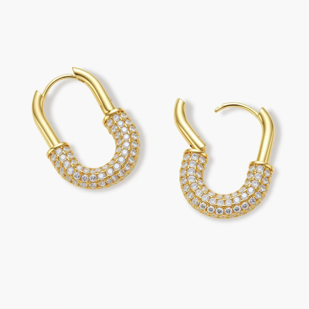 Golden Glow Huggie Hoops