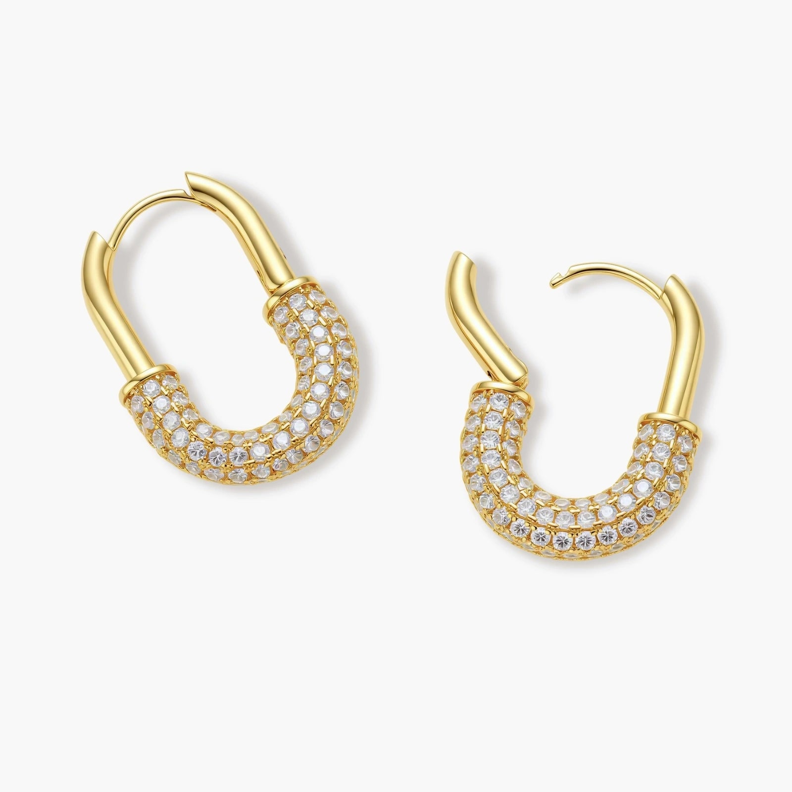 Golden Glow Huggie Hoops