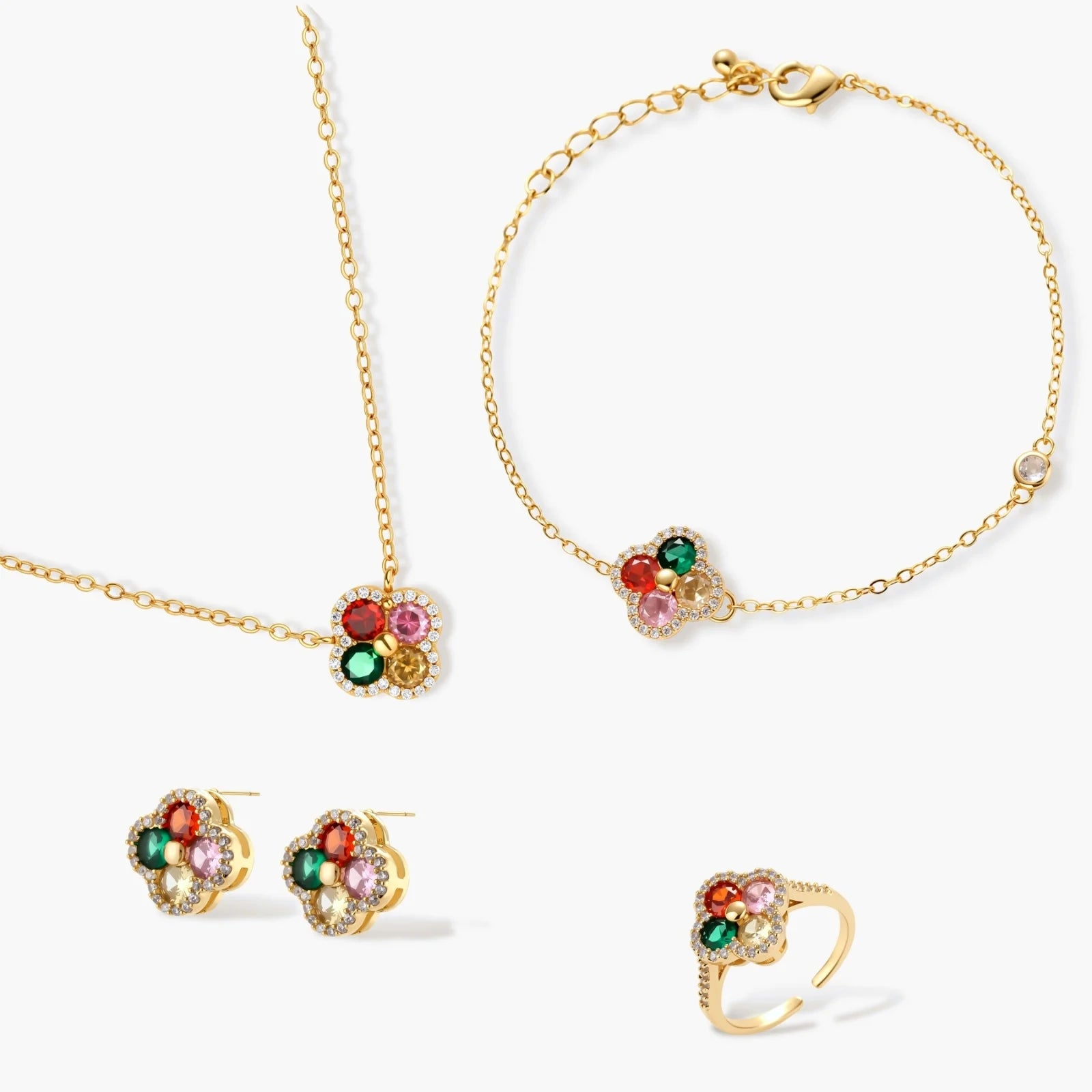 Lucky Clover Jewelry Set