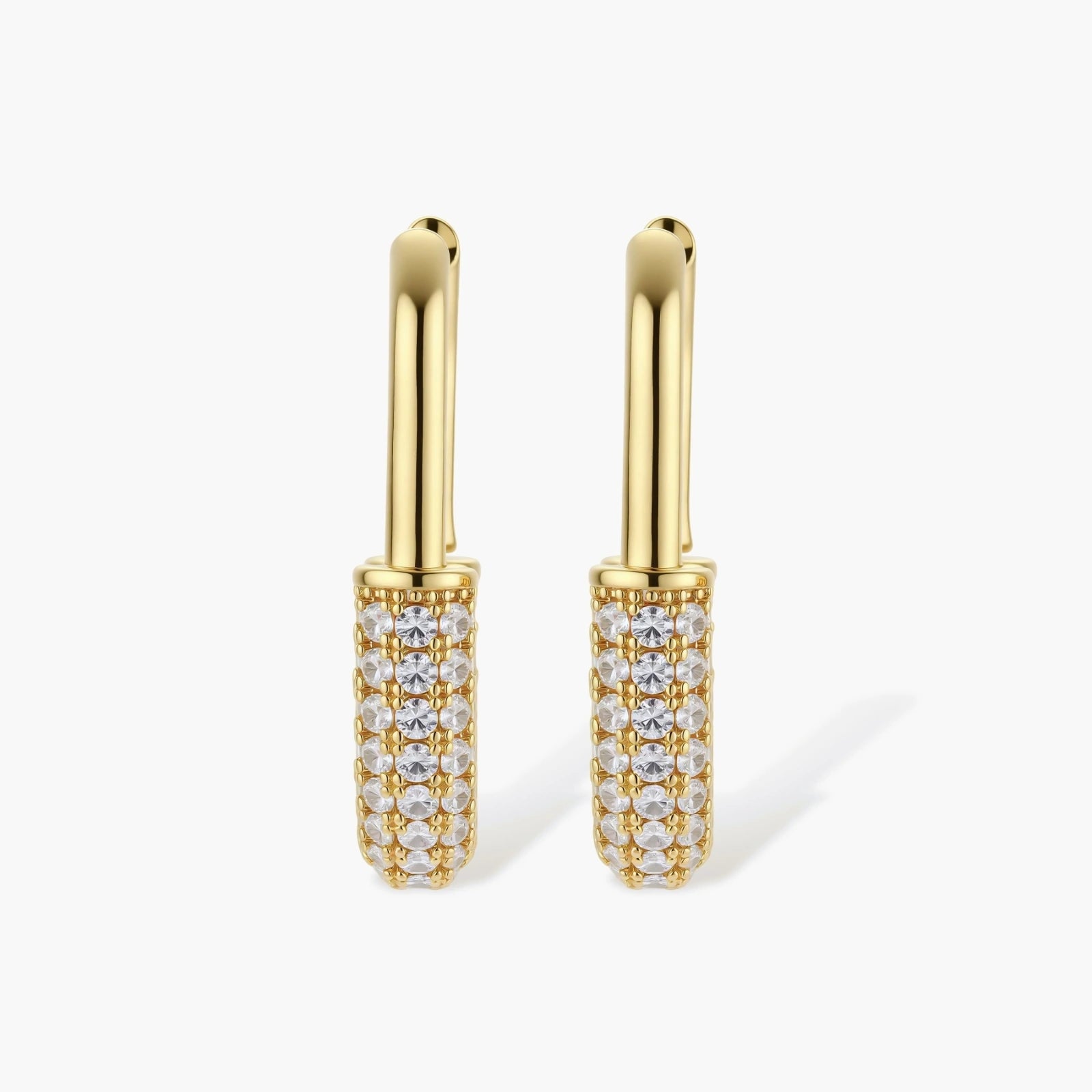 Golden Glow Huggie Hoops