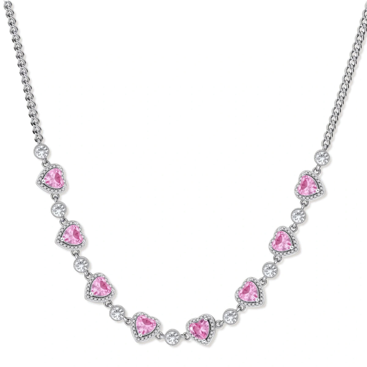 Affairs Of the Heart Pink Heart Jewelry Set